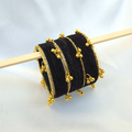Black Golden Viral Kashmiri Bangles