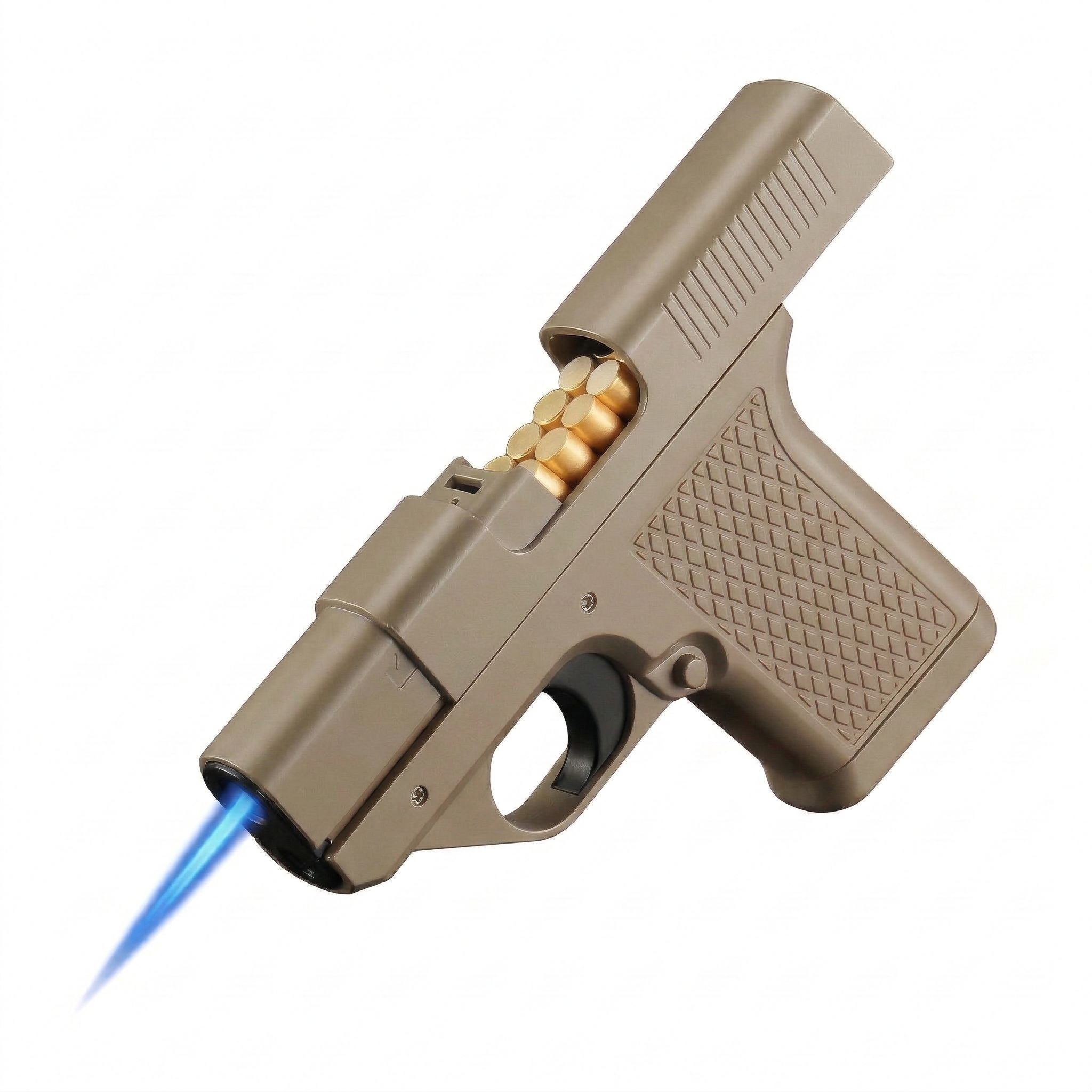 Pistol Cigerate Case + Flame Lighter