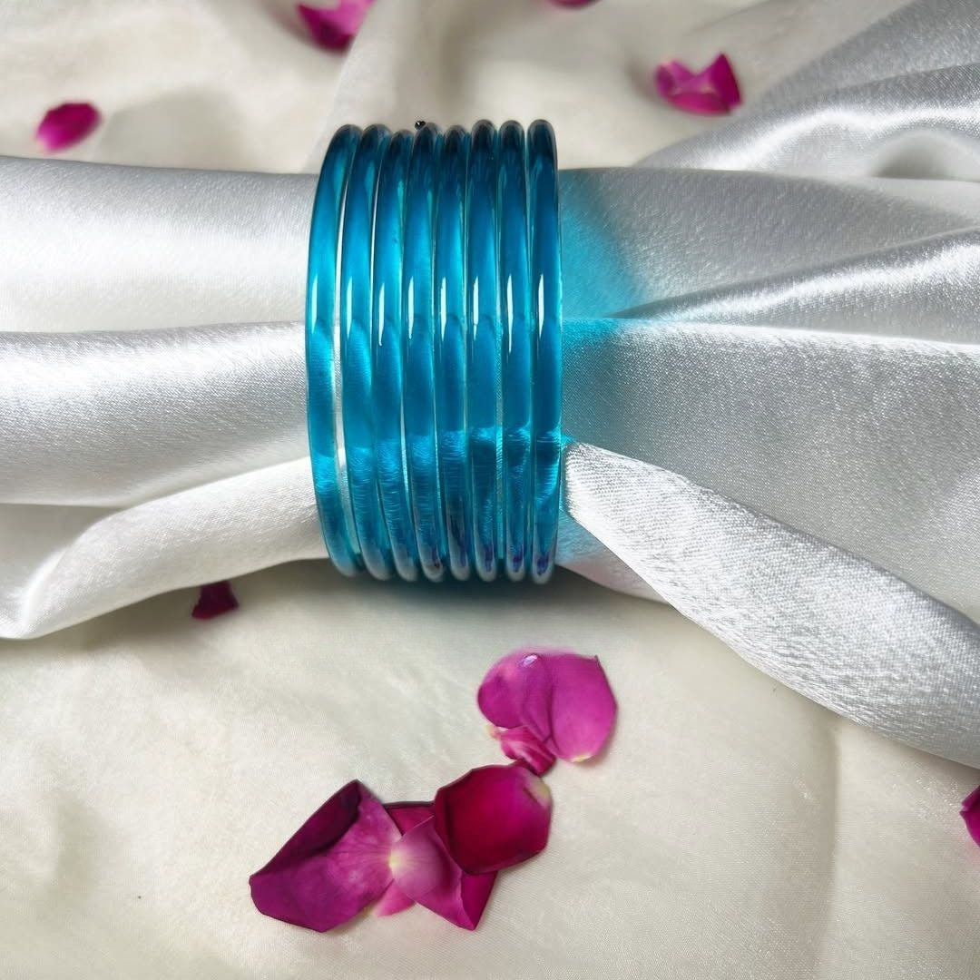 Multi viral Jelly 12 Bangles  With 4 ghunghru Kare