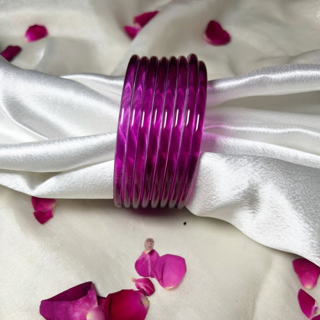 Multi viral Jelly 12 Bangles  With 4 ghunghru Kare