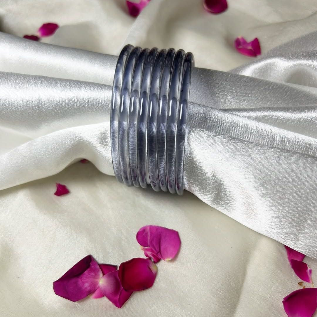 Multi viral Jelly 12 Bangles  With 4 ghunghru Kare