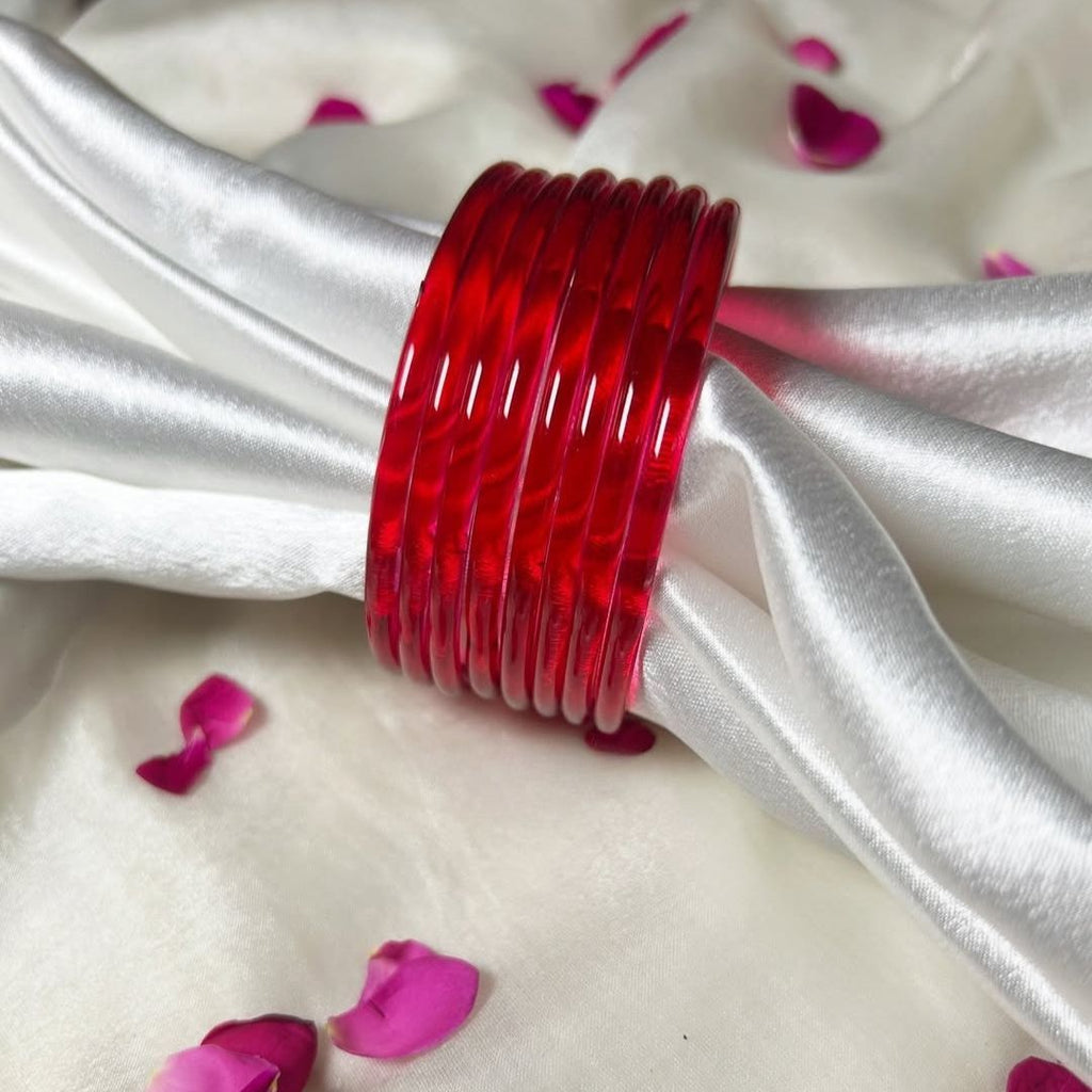 Multi viral Jelly 12 Bangles  With 4 ghunghru Kare