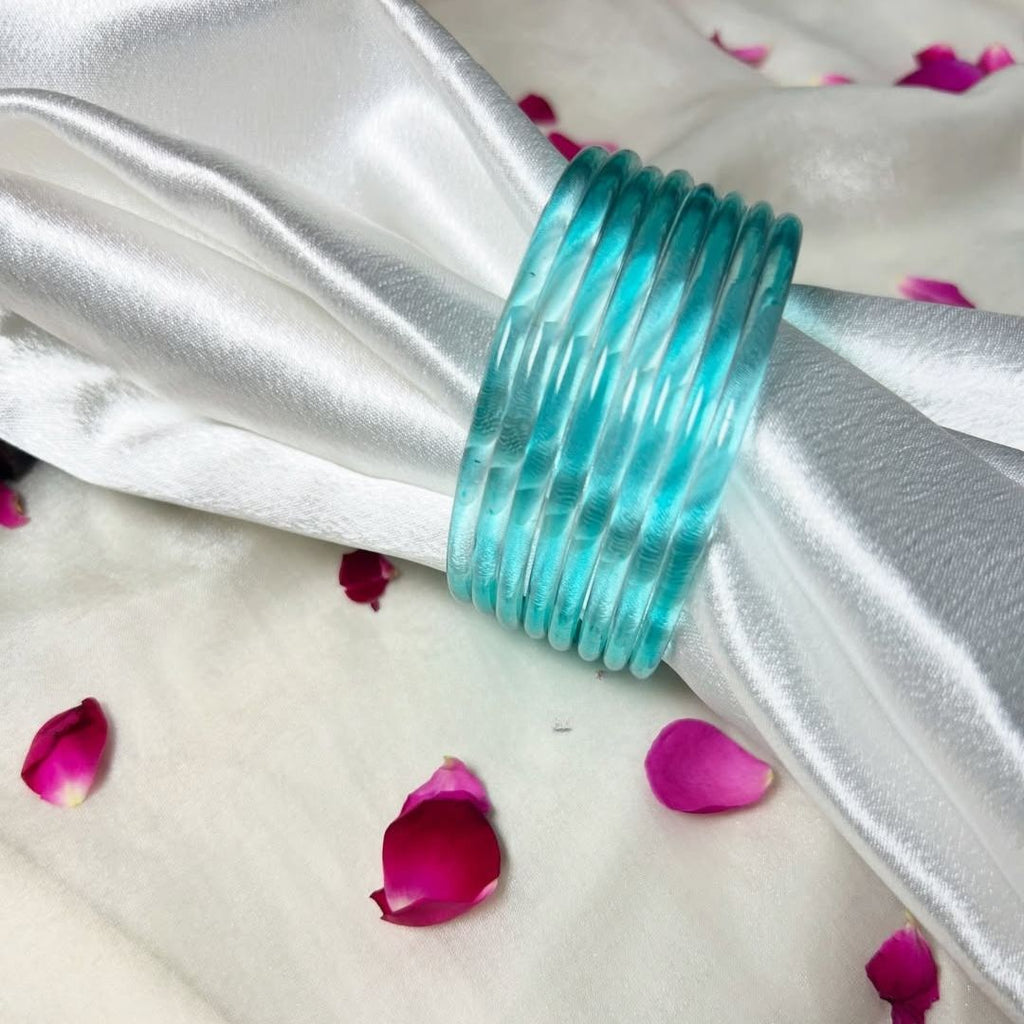 Multi viral Jelly 12 Bangles  With 4 ghunghru Kare