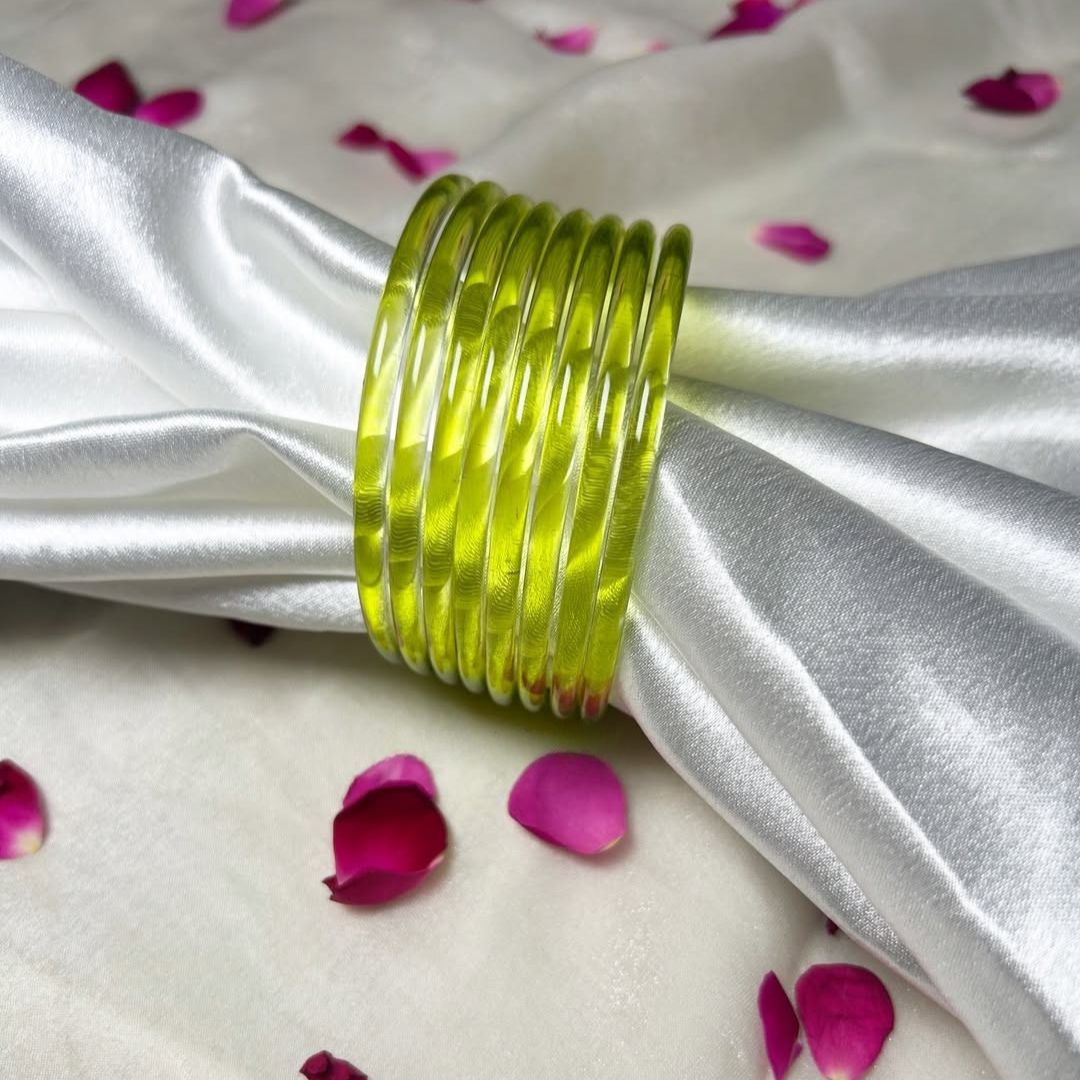Multi viral Jelly 12 Bangles  With 4 ghunghru Kare