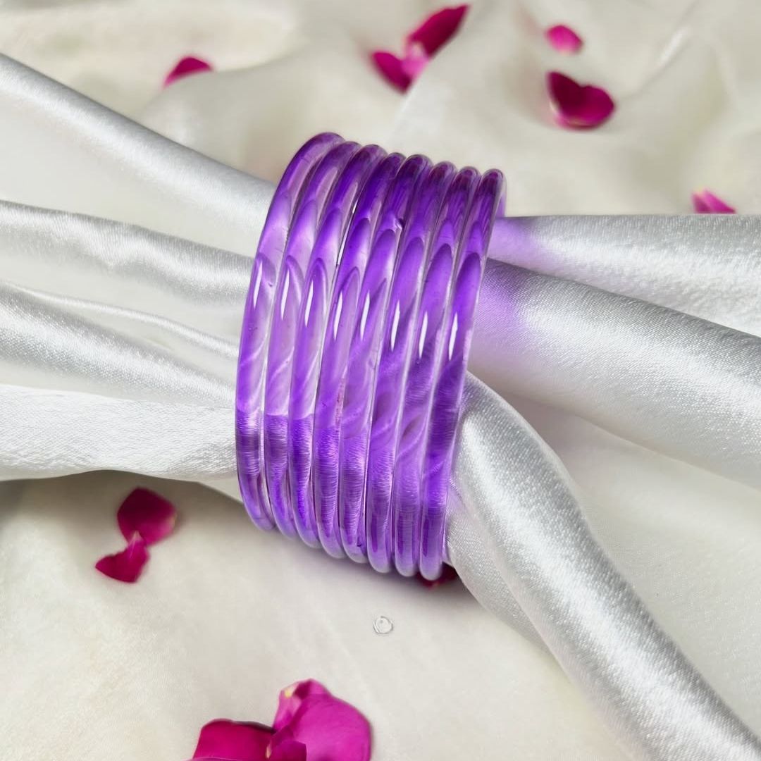 Multi viral Jelly 12 Bangles  With 4 ghunghru Kare